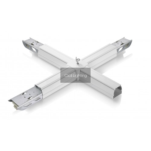 LED lichtlijn kruispunt X-connector | 4-weg railverbinding