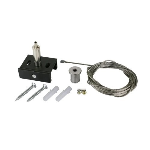Pendelset voor 3-Fase Spanningsrail – Verstelbare Ophanging – 3m / 5m / 7m – Wit, Zwart of Grijs