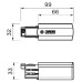 End Feed Links/Rechts – Global / Nordic Aluminium – XTS11 / XTS12 – Wit, Zwart of Grijs