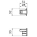 Eindkap – Global / Nordic Aluminium – XTS41 – Wit, Zwart of Grijs