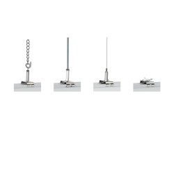 Ophangsystemen LED lichtlijn – staalkabel, ketting of stang
